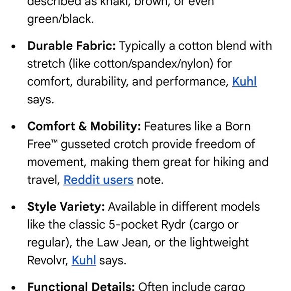 KUHL Men's Black Vintage Cargo Pants - Picture 9 of 9